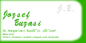 jozsef buzasi business card